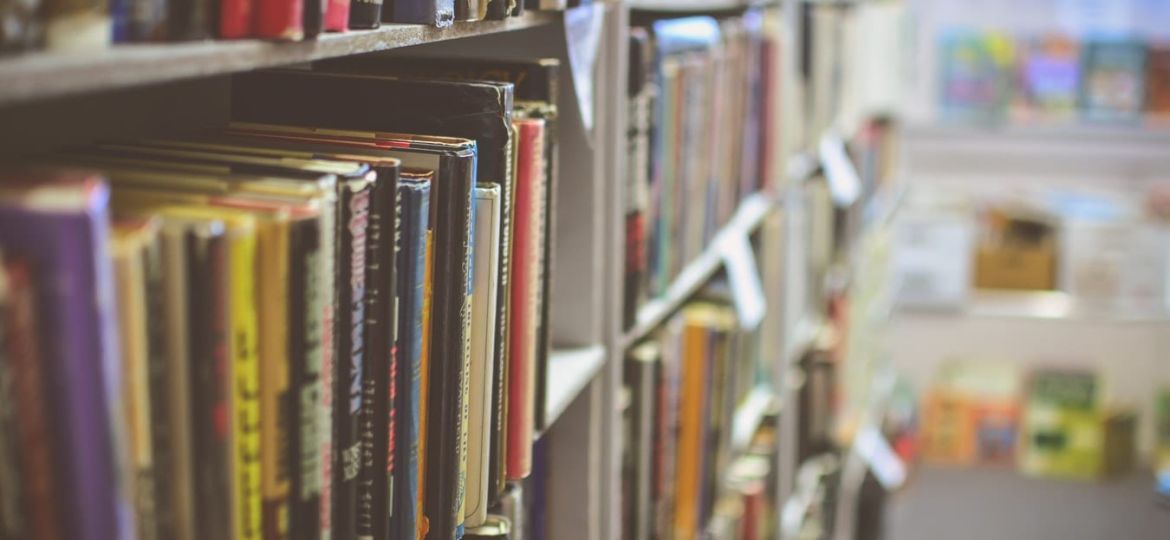 Books on shelf